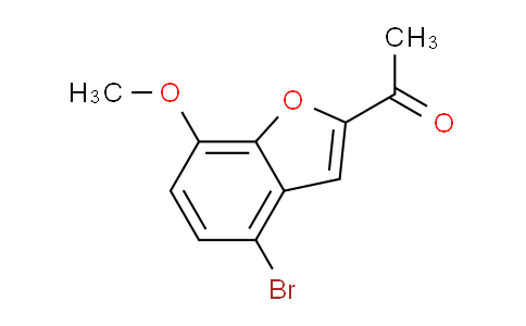 CAS No. 192381-08-1, 1-(4-Bromo-7-methoxybenzofuran-2-yl)ethanone