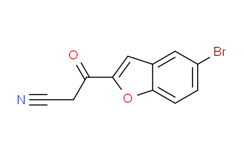 CAS No. 1135283-25-8, 3-(5-Bromobenzofuran-2-yl)-3-oxopropanenitrile