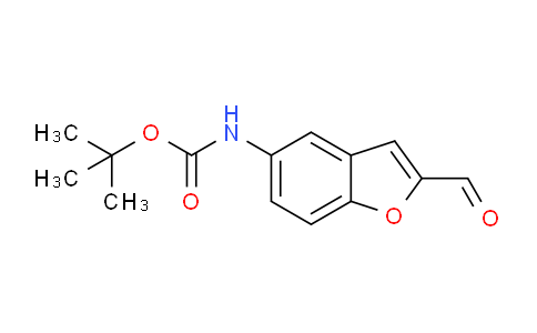 CAS No. 1135283-50-9, tert-Butyl (2-formylbenzofuran-5-yl)carbamate