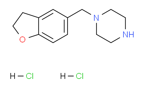 CAS No. 1052545-84-2, 1-(2,3-Dihydro-1-benzofuran-5-ylmethyl)piperazine DiHCl