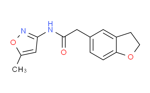 CAS No. 1363166-39-5, 2-(2,3-dihydrobenzofuran-5-yl)-N-(5-methylisoxazol-3-yl)acetamide