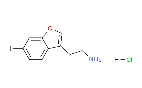 CAS No. 1315688-28-8, 2-(6-Iodobenzofuran-3-yl)ethanamine hydrochloride