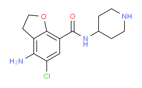 DY751495 | 137211-64-4 | 4-Amino-5-chloro-N-(piperidin-4-yl)-2,3-dihydrobenzofuran-7-carboxamide