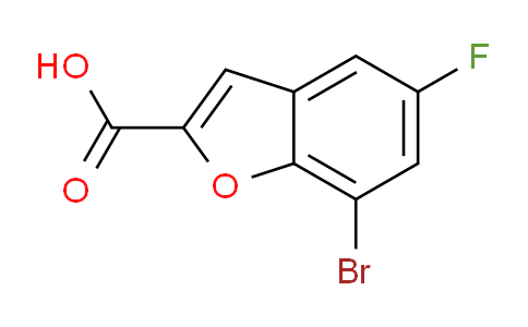 CAS No. 550998-61-3, 7-Bromo-5-fluorobenzofuran-2-carboxylic acid