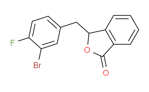 CAS No. 63964-50-1, 3-(3-Bromo-4-fluorobenzyl)isobenzofuran-1(3H)-one