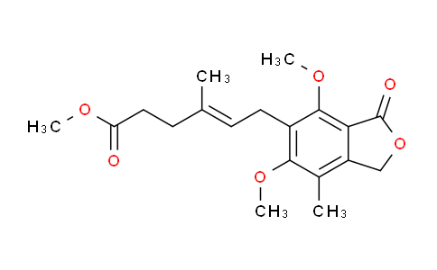 CAS No. 60435-90-7, methyl (E)-6-(4,6-dimethoxy-7-methyl-3-oxo-1H-2-benzofuran-5-yl)-4-methylhex-4-enoate