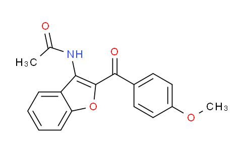 CAS No. 696655-62-6, N-(2-(4-methoxybenzoyl)benzofuran-3-yl)acetamide