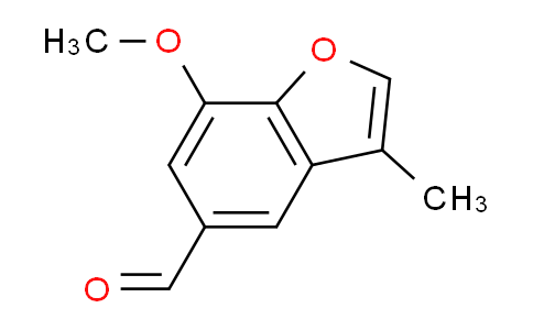 CAS No. 342600-59-3, 7-methoxy-3-methyl-1-benzofuran-5-carbaldehyde