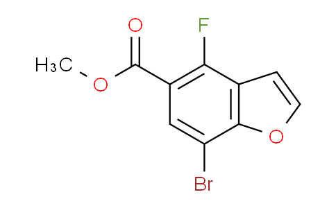 CAS No. 2306264-86-6, methyl 7-bromo-4-fluoro-benzofuran-5-carboxylate