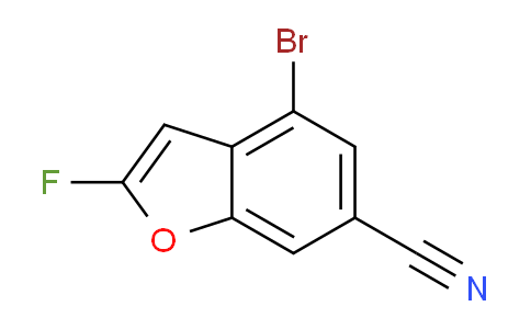 CAS No. 2167905-16-8, 4-bromo-2-fluoro-1-benzofuran-6-carbonitrile