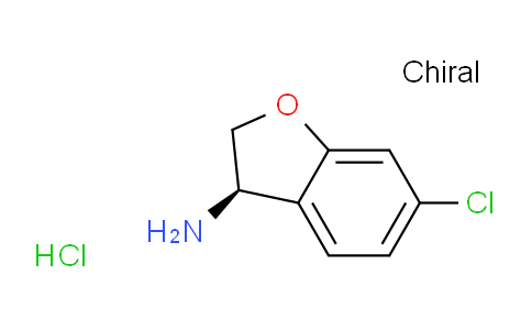 CAS No. 2102411-86-7, (R)-6-Chloro-2,3-dihydrobenzofuran-3-amine hydrochloride
