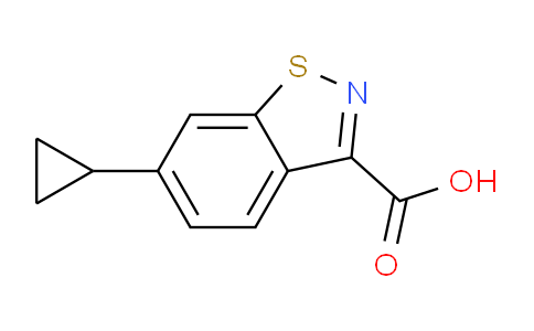 CAS No. 858671-75-7, 6-cyclopropylbenzo[d]isothiazole-3-carboxylic acid