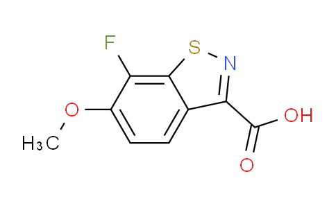 CAS No. 936923-47-6, 7-fluoro-6-methoxybenzo[d]isothiazole-3-carboxylic acid