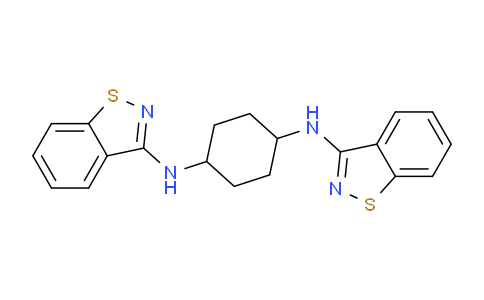 CAS No. 1353951-46-8, N1,N4-Bis(benzo[d]isothiazol-3-yl)cyclohexane-1,4-diamine