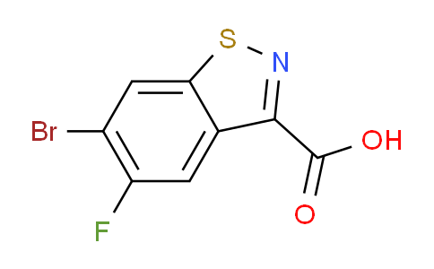 CAS No. 1383824-43-8, 6-bromo-5-fluorobenzo[d]isothiazole-3-carboxylic acid