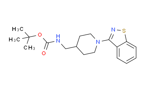 CAS No. 1417794-28-5, tert-Butyl ((1-(benzo[d]isothiazol-3-yl)piperidin-4-yl)methyl)carbamate