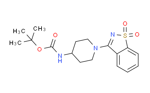 CAS No. 1420844-80-9, tert-Butyl (1-(1,1-dioxidobenzo[d]isothiazol-3-yl)piperidin-4-yl)carbamate