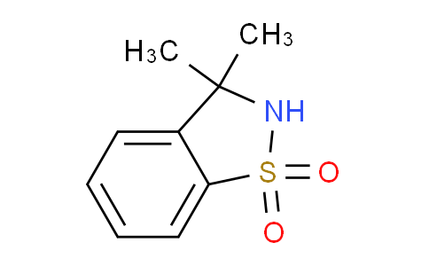CAS No. 102362-98-1, 3,3-dimethyl-2,3-dihydrobenzo[d]isothiazole 1,1-dioxide