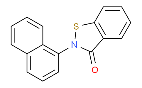 CAS No. 82153-17-1, 2-(Naphthalen-1-yl)benzo[d]isothiazol-3(2H)-one
