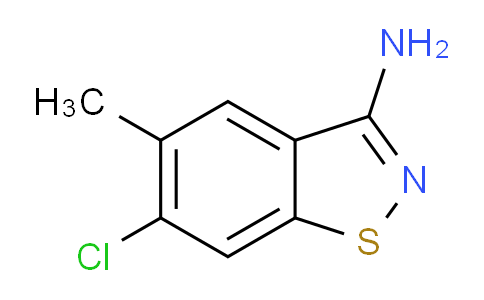 CAS No. 1126424-36-9, 6-Chloro-5-methylbenzo[d]isothiazol-3-amine