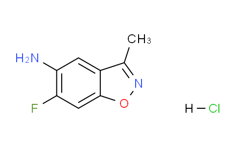 CAS No. 1243313-45-2, 6-fluoro-3-methylbenzo[d]isoxazol-5-amine hydrochloride