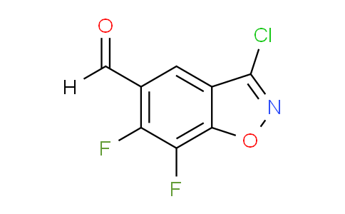 CAS No. 1223451-46-4, 3-chloro-6,7-difluoro-1,2-benzoxazole-5-carbaldehyde