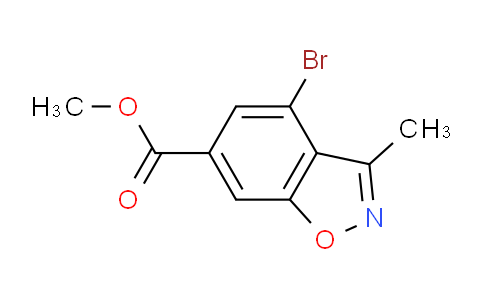 CAS No. 2090150-85-7, methyl 4-bromo-3-methyl-1,2-benzoxazole-6-carboxylate