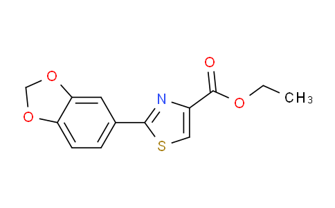 CAS No. 248249-53-8, ethyl 2-(benzo[d][1,3]dioxol-5-yl)thiazole-4-carboxylate