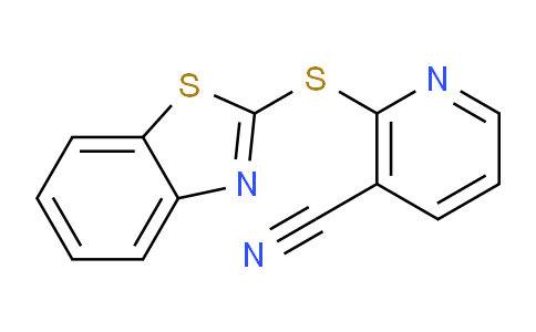 CAS No. 146724-14-3, 2-(1,3-benzothiazol-2-ylthio)nicotinonitrile