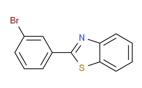 CAS No. 19654-14-9, 2-(3-bromophenyl)benzo[d]thiazole