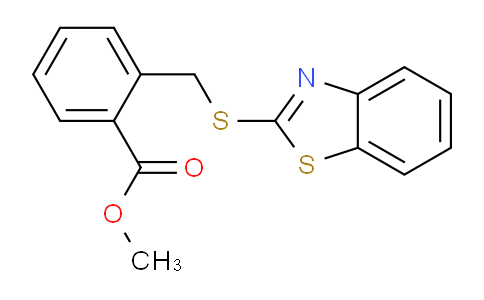 CAS No. 1213268-08-6, methyl 2-((benzo[d]thiazol-2-ylthio)methyl)benzoate