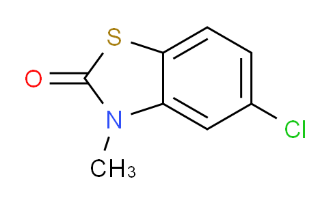 CAS No. 2786-28-9, 5-chloro-3-methylbenzo[d]thiazol-2(3H)-one