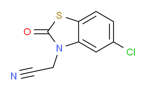 CAS No. 74943-76-3, 2-(5-chloro-2-oxobenzo[d]thiazol-3(2H)-yl)acetonitrile