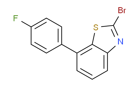 CAS No. 882055-21-2, 2-bromo-7-(4-fluorophenyl)benzo[d]thiazole