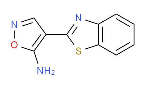 CAS No. 208938-48-1, 4-(1,3-Benzothiazol-2-yl)isoxazol-5-amine