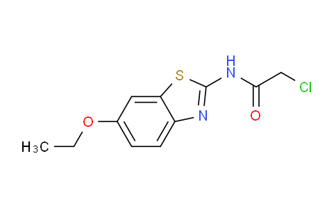 CAS No. 3268-74-4, 2-Chloro-N-(6-ethoxy-benzothiazol-2-yl)-acetamide
