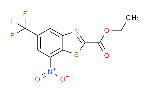 CAS No. 40160-42-7, ethyl 7-nitro-5-(trifluoromethyl)benzo[d]thiazole-2-carboxylate