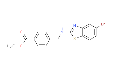 CAS No. 503039-96-1, methyl 4-(((5-bromobenzo[d]thiazol-2-yl)amino)methyl)benzoate