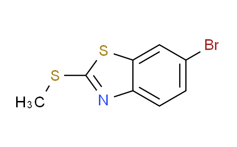 CAS No. 474966-97-7, 6-Bromo-2-(methylthio)benzo[d]thiazole