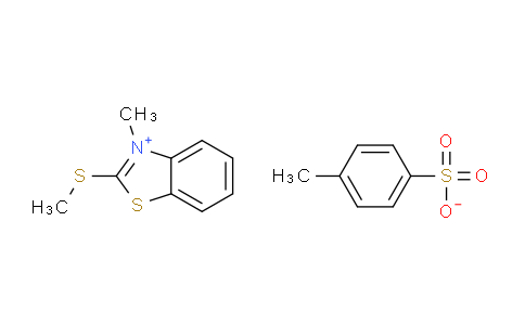 CAS No. 55514-14-2, 3-Methyl-2-(methylthio)benzo[d]thiazol-3-ium 4-methylbenzenesulfonate