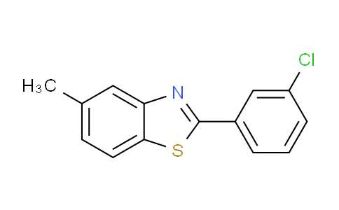 CAS No. 1242303-21-4, 2-(3-chlorophenyl)-5-methylbenzo[d]thiazole
