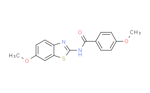 CAS No. 91506-71-7, 4-methoxy-N-(6-methoxybenzo[d]thiazol-2-yl)benzamide