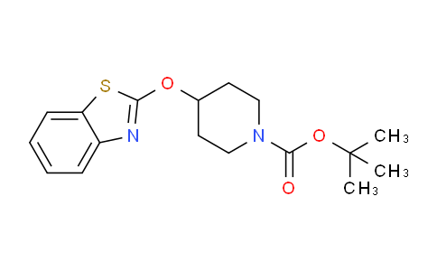 CAS No. 1353985-53-1, tert-Butyl 4-(benzo[d]thiazol-2-yloxy)piperidine-1-carboxylate
