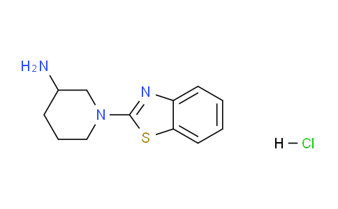 CAS No. 1420978-86-4, 1-(Benzo[d]thiazol-2-yl)piperidin-3-amine hydrochloride