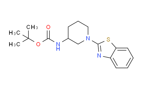 CAS No. 1420992-56-8, tert-Butyl (1-(benzo[d]thiazol-2-yl)piperidin-3-yl)carbamate
