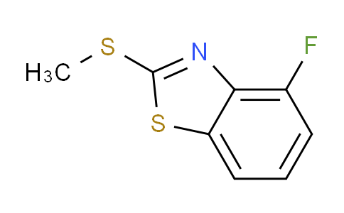 CAS No. 154327-25-0, 4-Fluoro-2-(methylthio)benzo[d]thiazole
