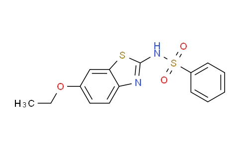 CAS No. 15850-94-9, N-(6-Ethoxybenzo[d]thiazol-2-yl)benzenesulfonamide