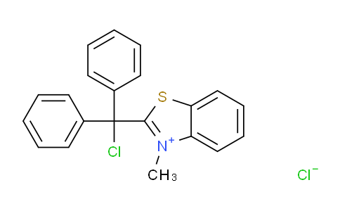 CAS No. 16622-33-6, 2-(chlorodiphenylmethyl)-3-methylbenzo[d]thiazol-3-ium chloride
