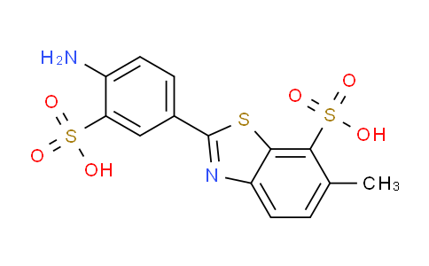 CAS No. 5855-98-1, 2-(4-amino-3-sulfophenyl)-6-methylbenzo[d]thiazole-7-sulfonic acid