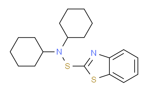 CAS No. 4979-32-2, S-(Benzo[d]thiazol-2-yl)-N,N-dicyclohexyl-thiohydroxylamine